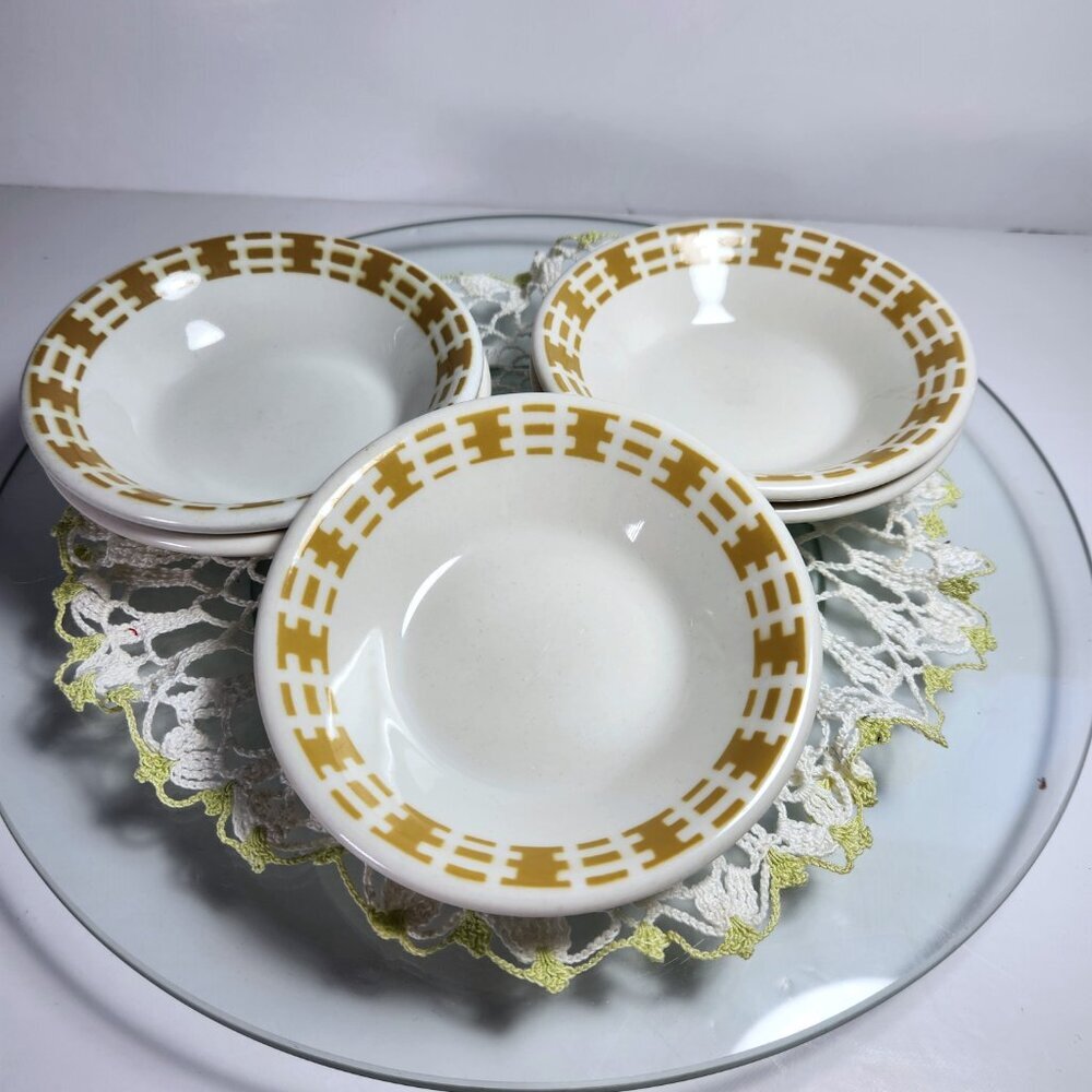 Vandesca Small Bowls Syracuse China Set of 5 Dessert Dishes Restaurant Ware
